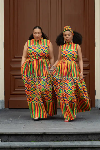 Asana Kente Maxi Dress Dresses