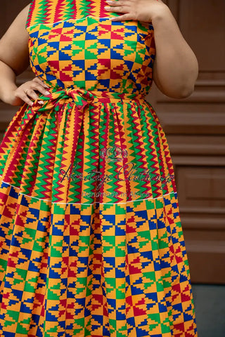 Asana Kente Maxi Dress Dresses