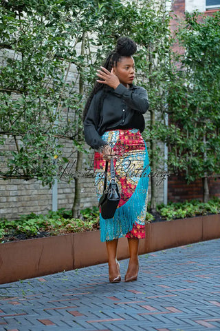 Awele Tassle Gold Skirt Apparel & Accessories