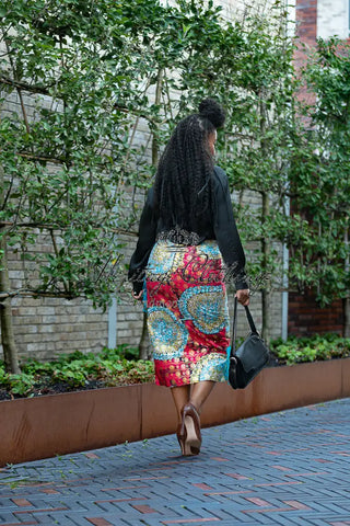 Awele Tassle Gold Skirt Apparel & Accessories