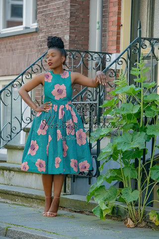 Folasade Smocked Back Floral Dress Apparel & Accessories