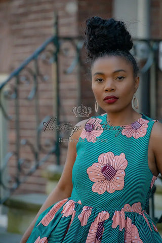 Folasade Smocked Back Floral Dress Apparel & Accessories