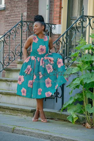 Folasade Smocked Back Floral Dress Apparel & Accessories