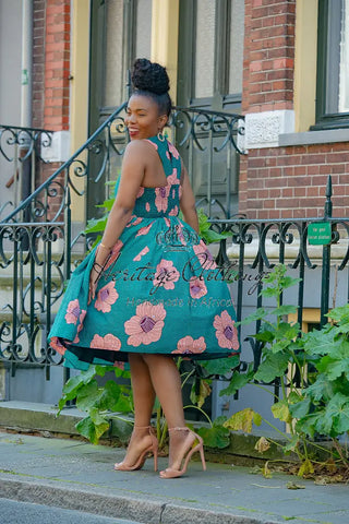 Folasade Smocked Back Floral Dress Apparel & Accessories