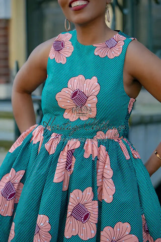 Folasade Smocked Back Floral Dress Apparel & Accessories