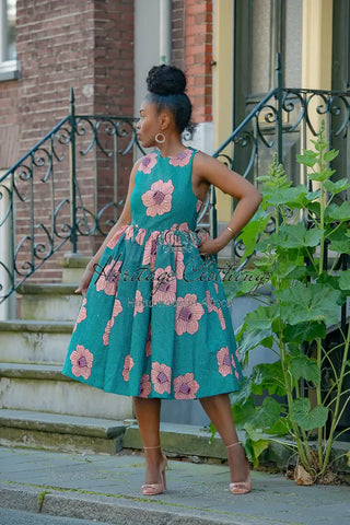 Folasade Smocked Back Floral Dress Apparel & Accessories