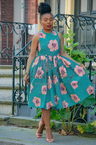 Folasade Smocked Back Floral Dress Apparel & Accessories