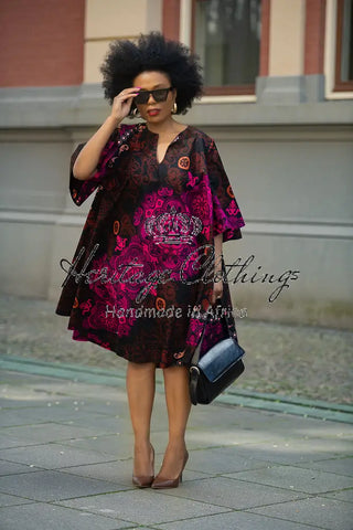 HAMZA PURPLE DRESS Dresses