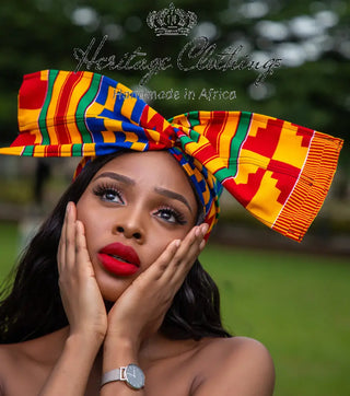 Kente African Print Wired Headwrap