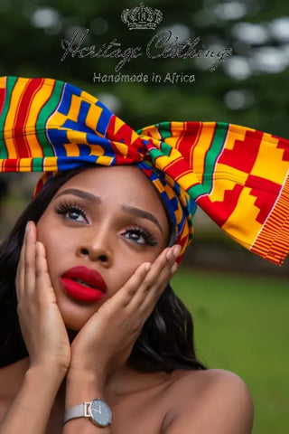 Kente African Print Wired Headwrap