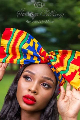 Kente African Print Wired Headwrap