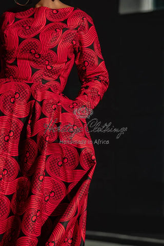 Moyo Red And Black Dress Dresses