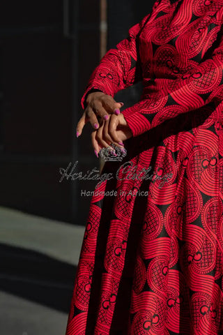 Moyo Red And Black Dress Dresses