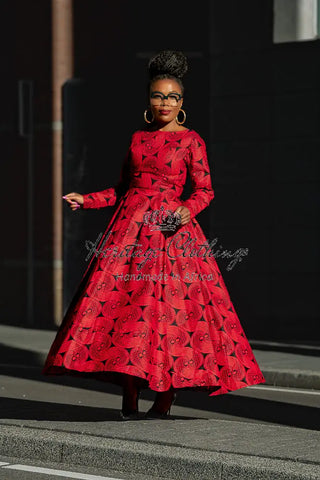 Moyo Red And Black Dress Dresses