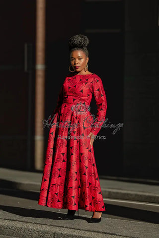 Moyo Red And Black Dress Dresses