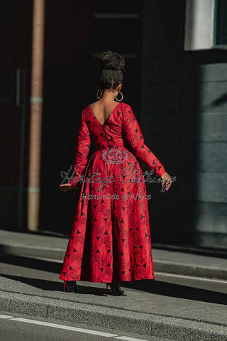 Moyo Red And Black Dress Dresses