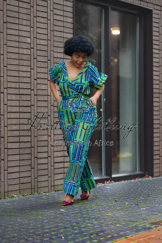 Odette Blue Jumpsuit Apparel & Accessories