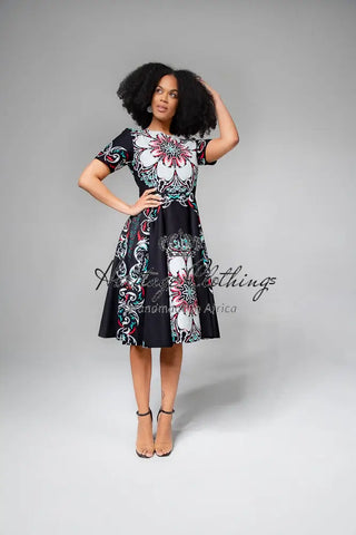 Oluchi Floral Midi Dress Dresses