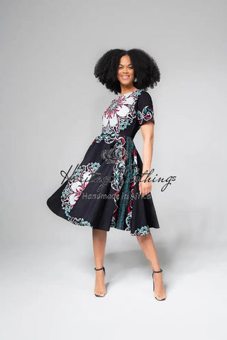 Oluchi Floral Midi Dress Dresses