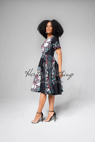 Oluchi Floral Midi Dress Dresses