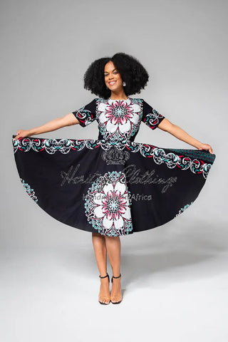 Oluchi Floral Midi Dress Dresses