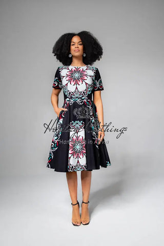 Oluchi Floral Midi Dress Dresses