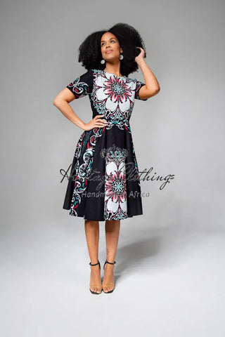 Oluchi Floral Midi Dress Dresses