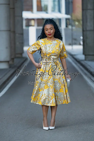 OLUCHI YELLOW GOLD DRESS Dresses