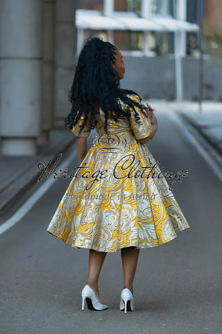 OLUCHI YELLOW GOLD DRESS Dresses