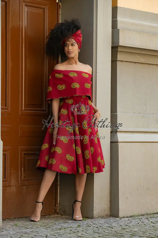 Oyin Red And Yellow Dress Dresses