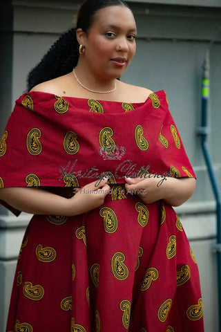 Oyin Red And Yellow Dress Dresses