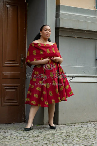 Oyin Red And Yellow Dress Dresses