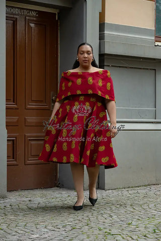 Oyin Red And Yellow Dress Dresses