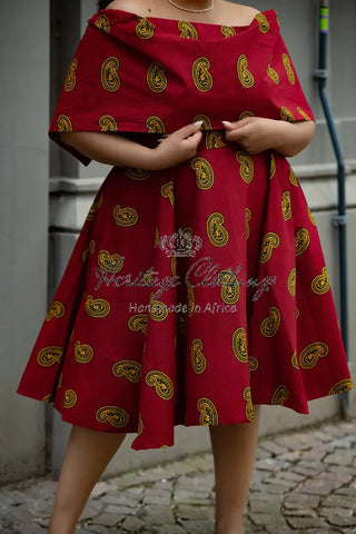 Oyin Red And Yellow Dress Dresses