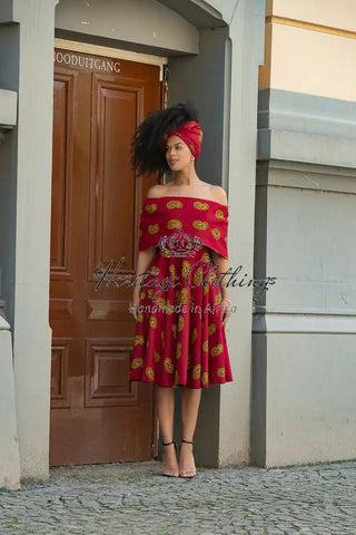 Oyin Red And Yellow Dress Dresses