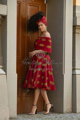 Oyin Red And Yellow Dress Dresses