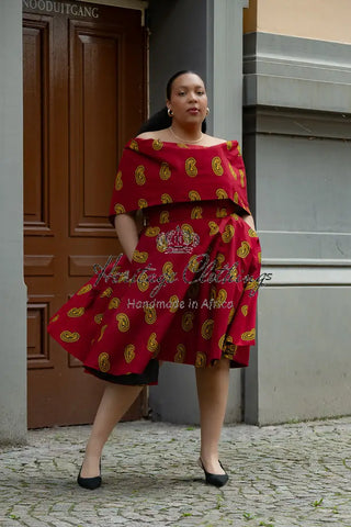 Oyin Red And Yellow Dress Dresses