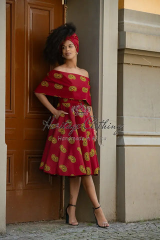 Oyin Red And Yellow Dress Dresses