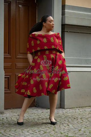 Oyin Red And Yellow Dress Dresses