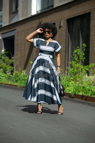 Peju Black And White Dress Dresses