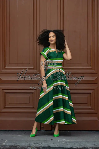 Peju Olive Green Dress Dresses