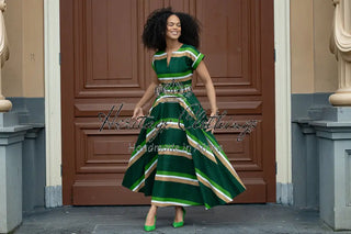 Peju Olive Green Dress Dresses