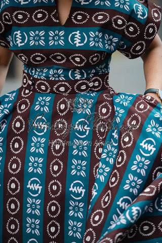 Peju Tribal Blue Dress Dresses