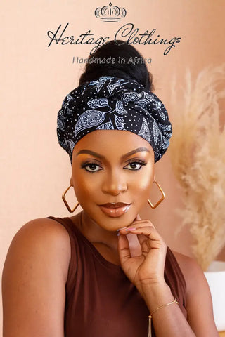 Shani Black And White Headwrap Accessories