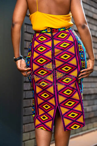 Sola Multicoloured Pencil Skirt Apparel & Accessories