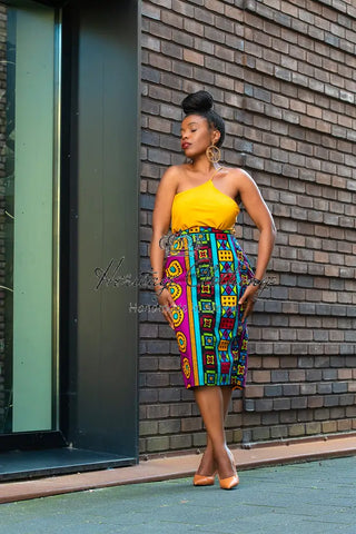 Sola Multicoloured Pencil Skirt Apparel & Accessories