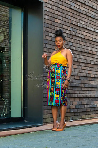 Sola Multicoloured Pencil Skirt Apparel & Accessories