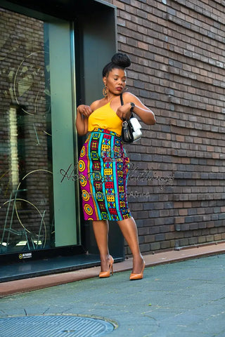 Sola Multicoloured Pencil Skirt Apparel & Accessories