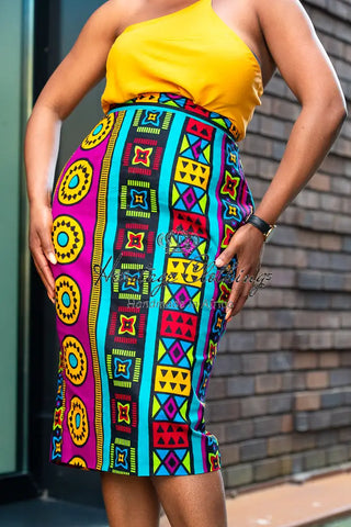 Sola Multicoloured Pencil Skirt Apparel & Accessories