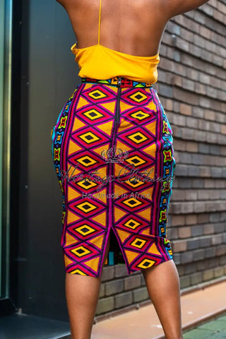 Sola Multicoloured Pencil Skirt Apparel & Accessories